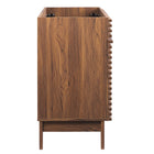 Modway Render 48" Single Sink Compatible Bathroom Vanity Cabinet - Walnut-Full-Extension Drawers