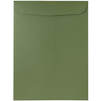 JAM Paper 9" x 12" Open End Catalog Envelopes, Olive Green, 100 Pack (31287534f)-9" x 12"