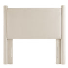 Modway Rael Performance Velvet Twin Headboard - Alabaster-Assembly Required