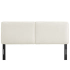 Modway Lindee Boucle Fabric Queen Headboard - Cream-7 Mounting Positions