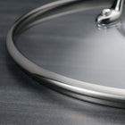 Tramontina Tri-Ply Clad 5 Qt Stainless Steel Covered Dutch Oven-Mirror-polished exterior finish