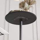 HOMCOM Round Bar Table with Non-Slip Base for 2 - Black-Colour: Black