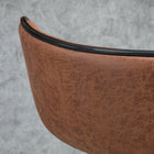 HOMCOM Adjustable Height Vintage Leathaire Bar Stools - Brown - 2 Pack-Round, large and heavy to keep the stool balanced when in use
