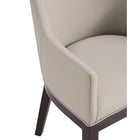 Manhattan Comfort Gansevoort 22.5" Modern Faux Leather Upholstered Dining Armchair - Stone Grey-10