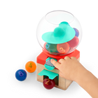 Battat Gumball Machine-Press & Discover: Push the coin to release a ball and watch it spin down the swirly ramp for a surprise every time. Can you guess which colour will roll out