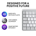 Logitech MX Mechanical Mini for Mac Minimalist Wireless Illuminated Keyboard - Tactile Quiet Keys - Pale Grey-Multi Mac connectivity: Pair MX Mechanical Mini for Mac multi-device keyboard via Bluetooth Low Energy with up to 3 Mac computers or iPads and switch between them seamlessly