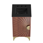 Modway Daylight 18" Bathroom Vanity - Black/Walnut-8