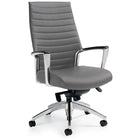 Global Accord High Back Knee-Tilter Office Chair - Grey-High back knee-tilter chair