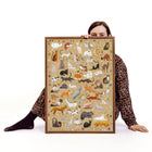 Banana Panda Puzzlove - Cats-Large 19 x 27"educational jigsaw puzzle is a fun, hands-on way to discover and learn about animals, continents and geography from around the globe
