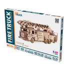 EWA Eco-Wood-Art Fire Truck 3D Wooden STEM Construction Kit - Set of 439-Eco-friendly sustainable material made of plywood. No messy glue required