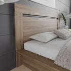 Nexera Malibu Headboard - Queen Size - Brown Oak-9