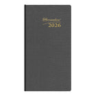 Brownline 2026 Traditional Daily Pocket Planner - 6" x 3-1/8" - Assorted Colours - English-Appointment schedule from 7:00 a.m. to 6:30 p.m. in in 30-minute intervals