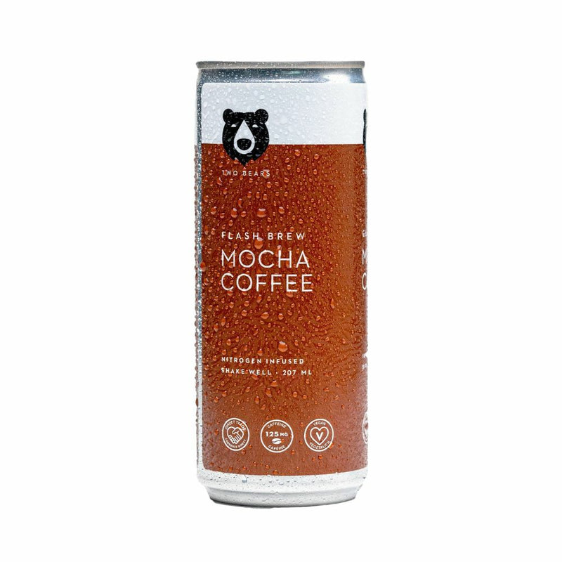 Two Bears Flash Brew Coffee - 207 mL - Mocha Coffee - 6 Pack