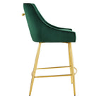 Modway Discern Counter Stools - Green - Set of 2-Non-Marking Foot Pads