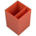 JAM Paper Plastic Pen Holder - Orange-Quantity: Sold Individually | Durable plastic construction allows this product to be a staple of your desk for a long time.