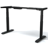 MotionGrey Motion Series Electric Height Adjustable Standing Desk with German Dual Motors for Home and Office- Black-Electric height adjustable sit stand desk