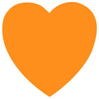 JAM Paper Standard Label Rolls - Heart Shaped - 1 1/8 x 1 1/8 - Neon Orange - 125 Labels/Roll-Size: Heart Shaped ( 1 1/8 x 1 1/8 Inches ) | Printer friendly labels are easy to create and customize.