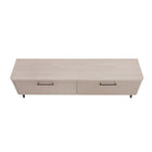 Manhattan Comfort Jodie 68.9" Mid-Century Modern TV Stand - Whitewashed Oak-Home Assembly Required. All Hardware Included
