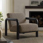 Modway Sereno Boucle Accent Chair - Earth Black-Dense Foam Padding
