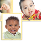 MOJO Faces Wooden 6-Puzzle Set-Large puzzle pieces are made of high-quality, thick cardboard, perfect for little hands.