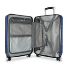 Ricardo Beverly Hills Melrose 21" Hardside Carry-on Luggage - Prussian Blue-Soft-touch top and side carry handles, bottom carry grip: Makes lifting, loading, and retrieving the suitcase easier from multiple angles