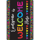 Ashley Productions Smart Poly Computer Mouse Pad - Everyone is Welcome Here - Hearts - 6 Pack-Make your desk a place of encouragement and productivity - order your positive saying mouse pad today!
