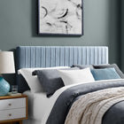 Modway Keira Performance Velvet Full/Queen Headboard - Light Blue-Performance Velvet Polyester Upholstery