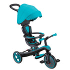 Globber Trike Explorer - Teal-4-in-1 tricycle and balance bike for toddlers aged 10 months+ and kids 2 to 5 years, offering maximum product use across different stages