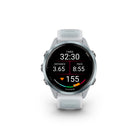 Garmin Forerunner 570 Smartwatch - 42mm - Cloud Blue Aluminum with Translucent Whitestone/Cloud Blue Band-TRAINING STATUS - Using indicators such as HRV status, recent exercise history and VO2 max, get insight into training effectiveness with training status — and know whether you’re training productively, peaking or strained.