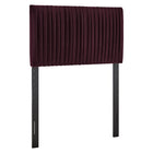 Modway Eloise Stain-Resistant Performance Velvet Twin Headboard - Mulberry-Twin Size Headboard