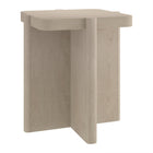 Hudson&Canal Laguna 20" Wide Square Side Table - Alder White-A modern take on a retro look for your living room, den, and more