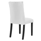 Modway Duchess Fabric Dining Chair - White - 2 Pack-Assembly Required