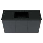 Modway Bryn 48" Wall-Mount Bathroom Vanity - Grey/Black-Soft-Close Doors