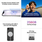 Apple iPhone 17e - 256 GB - Black - Unlocked-A19 chip. A19 makes everything you do feel fast and fluid for years to come—including powerful AAA gaming, 4K streaming and more