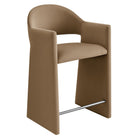 Modway Talia 37" Performance Velvet Counter Stool - Taupe-Stain-Resistant Performance Velvet