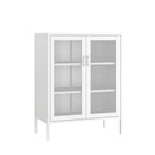 Manhattan Comfort Amelia 31.5" Modern Accent Cabinet - White-Crafted with High Quality Steel to Ensure Long Lasting Use