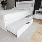 Nexera Hunter 2-Drawer Storage Bed - Full Size - White-Easy Assembly and Delivery: Hassle-free assembly, doorstep delivery for a convenient bedroom upgrade