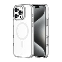 AXS Crystal Shield D3O Case Made with Recycled Materials Magsafe Compatible for Apple iPhone 16 Pro Max - Clear-6ft drop tested to protect from drops in most everyday situations