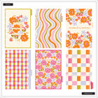 The Happy Planner 2026–2027 Mini Disc Bound Dated Planner - 7-1/2" x 6-11/16" - Sunshine Blooms Floral-Coordinates beautifully with other items in the Sunshine Blooms collection 