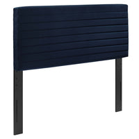 Modway Tranquil Full/Queen Headboard - Midnight Blue-Channel Tufted Full/Queen Headboard