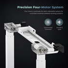 MotionGrey Ultra Electric Adjustable Standing Desk with Tilting Desktop - 55.1 in - White-6