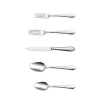 Minimal 20-Piece Stainless Steel Martin Flatware Set, Service for 4-20-piece set of 18/8 stainless steel flatware for everyday use or special occasions