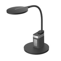 Dainolite Talulah Desk Lamp with Bluetooth Speaker - Black-Includes HI-FI Bluetooth Speaker