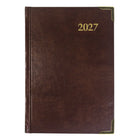 Brownline 2027 Executive Appointment Book Daily Planner with Sewn Binding - 7-1/8" x 4-7/8" - Assorted Colours - Trilingual-Saturday and Sunday on the same page