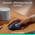 Logitech Ergo M575S Wireless Trackball Mouse - Graphite-25% less muscle strain in your forearm: This wireless ergonomic mouse has been developed with Logi Ergo Lab experts, user-tested and certified by ergonomists for all-day comfort