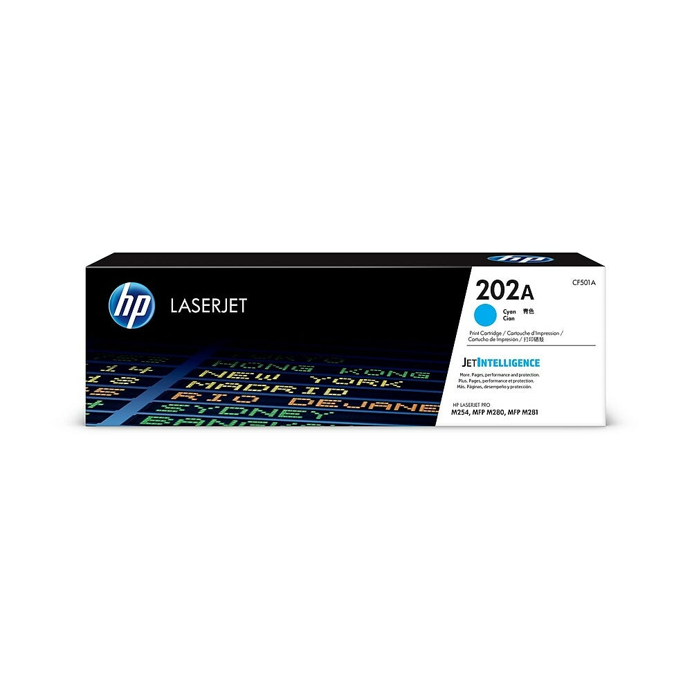 HP 202A Cyan Original LaserJet Toner Cartridge