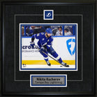 Nikita Kucherov Pin & Plate Tampa Bay Lightning - Framed Print - 18" x 18"-Premium virtual frames