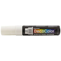 JAM Paper Marvy Uchida Acrylic Paint Marker - Jumbo Point - White-Ink is water based Acrylic Paint and goes on smooth. These versatile Paint Markers can be used to brighten up any surface or project!