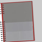 Brownline 2026 CoilPro Daily Planner Hard Cover with Twin-Wire Binding - 10" x 7-7/8" - Red - English-Tear-off corners
