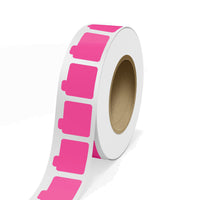 JAM Paper Standard Label Rolls - Lip Balm Tube Stickers - 2 1/8 x 2 1/8 - Neon Pink - 125 Labels/Roll-Colour: Neon Pink | Make your mail stand out with colourful shipping address labels.